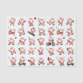 Weihnachtssportfans Seidenpapier (Vorderseite)