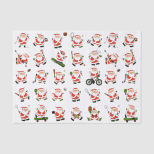 Weihnachtssportfans Seidenpapier