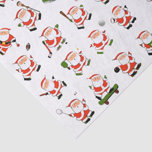 Weihnachtssportfans Seidenpapier (Ausschnitt)