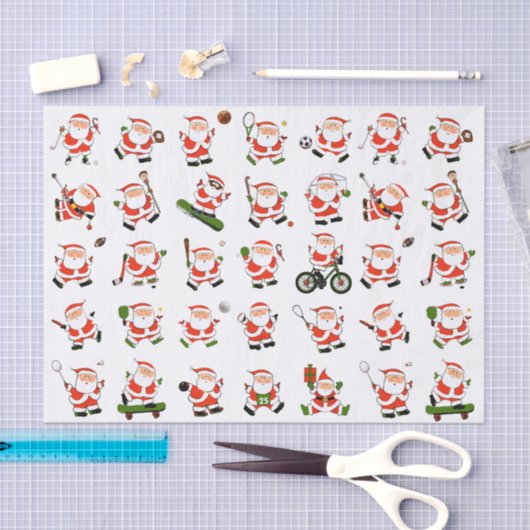 Weihnachtssportfans Seidenpapier (Handwerk)