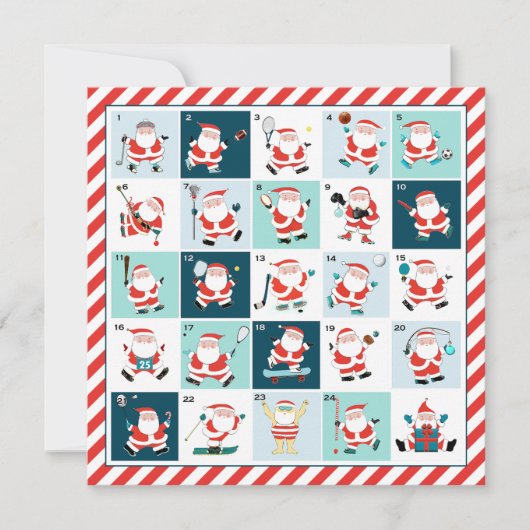 Weihnachtssportkarten (Vorderseite)