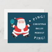 Weihnachtssportkarten Feiertagspostkarte (Vorne/Hinten)