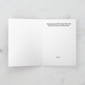 Weihnachtssprache I Liebe Weihnachtskarte Karte (Innenseite)