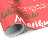 Weihnachtssprachen Geschenkpapier (Rolleneckpunkt)