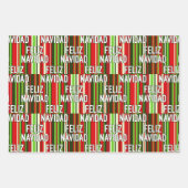 Weihnachtssprachen Geschenkpapier Set (Vorderseite 2)