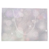 "Weihnachtssprachen" Große Geschenktüte (Rückseite)