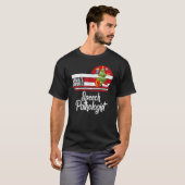 Weihnachtssprecherin Pathologe Christmas Ugly S T-Shirt (Vorne ganz)