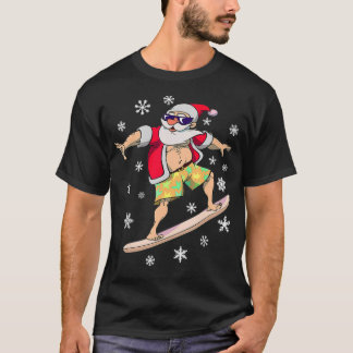 Weihnachtsssurf Hawaii Santa Hawaii Surfi T-Shirt
