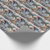 Weihnachtsstäbchen im Ozean Geschenkpapier (Ecke)