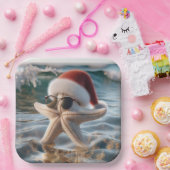 Weihnachtsstäbchen im Ozean Pappteller (Party)