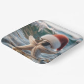 Weihnachtsstäbchen im Ozean Pappteller (Gewinkelt)