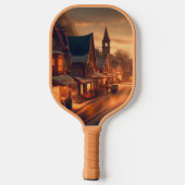 Weihnachtsstadt (1) pickleball schläger (Rückseite)