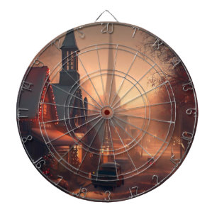Weihnachtsstadt (4) dartscheibe