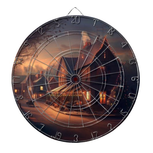 Weihnachtsstadt (6) dartscheibe (vorne)