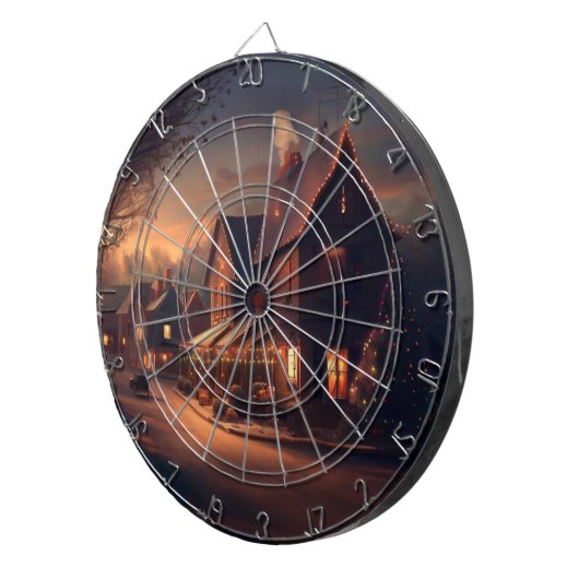 Weihnachtsstadt (6) dartscheibe (Vorderseite rechts)