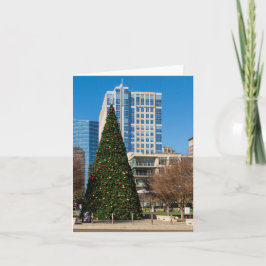 Weihnachtsstadt Dallas Feiertagskarte