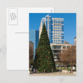 Weihnachtsstadt Dallas Feiertagspostkarte (Vorne/Hinten)