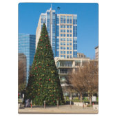 Weihnachtsstadt Dallas Klemmbrett (Rückseite)