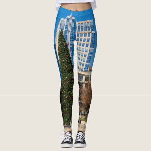 Weihnachtsstadt Dallas Leggings (Vorderseite)