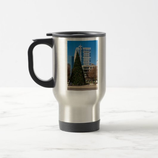 Weihnachtsstadt Dallas Reisebecher (Links)
