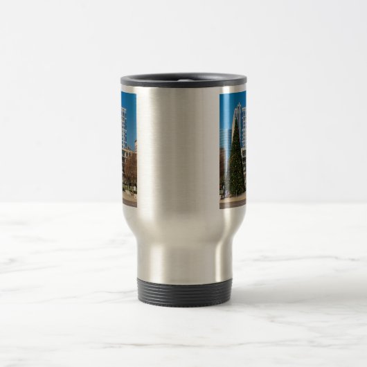 Weihnachtsstadt Dallas Reisebecher (Mittel)