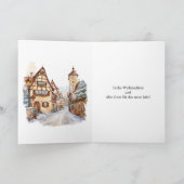 Weihnachtsstadt Feiertagskarte (Innenseite)