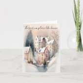 Weihnachtsstadt Feiertagskarte (Vorderseite)
