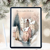Weihnachtsstadt Feiertagskarte