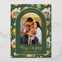 Weihnachtsstadt Foto Grün