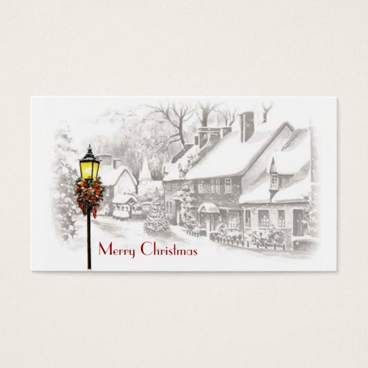 Weihnachtsstadt-Geschenkanhänger (Vorderseite)