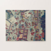 Weihnachtsstadt Illustration des Volkes (1918) Puzzle (Horizontal)