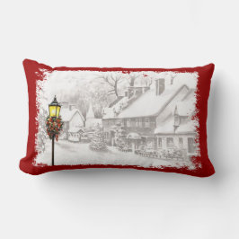 Weihnachtsstadt Lumbar Pillow Lendenkissen