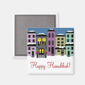 Weihnachtsstadt ~ Magnet Happy Hanukkah (Vorderseite/Rückseite)
