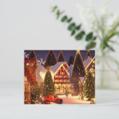 Weihnachtsstadt Postkarte (Stehend Vorderseite)