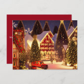 Weihnachtsstadt Postkarte (Vorne/Hinten)
