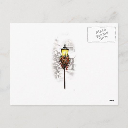 Weihnachtsstadt Postkarte (Rückseite)