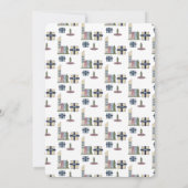 Weihnachtsstadt präsentiert das Party der Bauten Einladung (Rückseite)