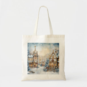 Weihnachtsstadt Szene Tote Tag Tragetasche