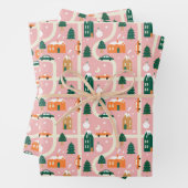 Weihnachtsstadt - Urlaubsplanmuster Geschenkpapier Set (Beispiel)