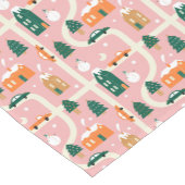 Weihnachtsstadt - Urlaubsplanmuster Kurzer Tischläufer (Ecke)