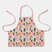 Weihnachtsstadt - Urlaubsplanmuster Schürze (Vorderseite)