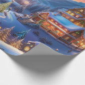 Weihnachtsstädteschreiben, Geschenkpapier (Ecke)