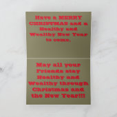 Weihnachtsstadtweihnachtskarte Feiertagskarte (Innenseite)