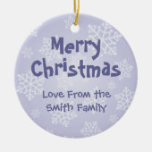 Weihnachtsstaffordshire-Bullterrier (addieren Sie Keramikornament (Vorne)