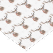 Weihnachtsstag Hirsche Wasserfarbe Tierfest Tischdecke (Schrägansicht)