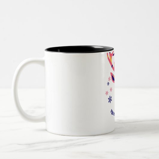 Weihnachtsstag Zweifarbige Tasse (Links)