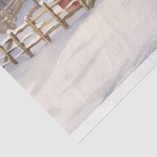 Weihnachtsstall 4 Dekoupage Paper Seidenpapier (Ausschnitt)