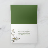 Weihnachtsstall Aquarell Feiertagskarte (Innenseite)