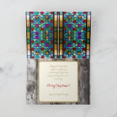 Weihnachtsstall Weihnachtskarte 5"x7" Dankeskarte (Innenseite)