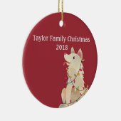 Weihnachtsstämme Keramik Ornament (Rechts)